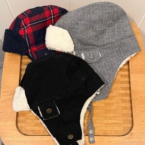 Janie and Jack Set of 3 Trapper Winter Hats